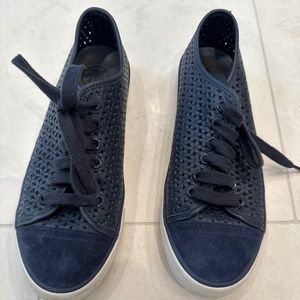 Tory Burch Perforated Leather Sneakers size 8